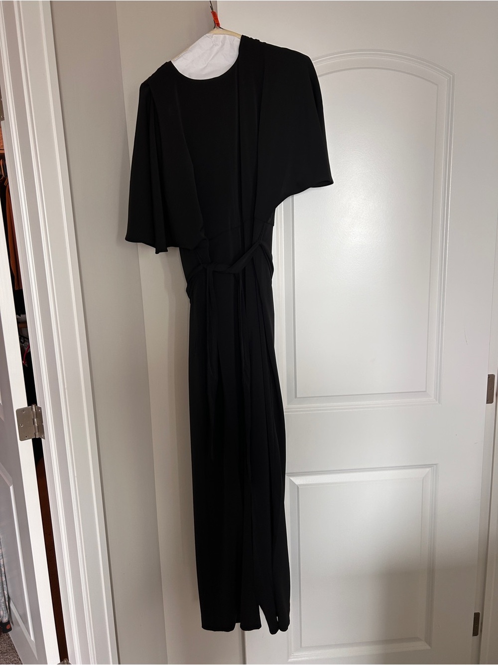 Ann Taylor Black Jumpsuit with Tie Waist